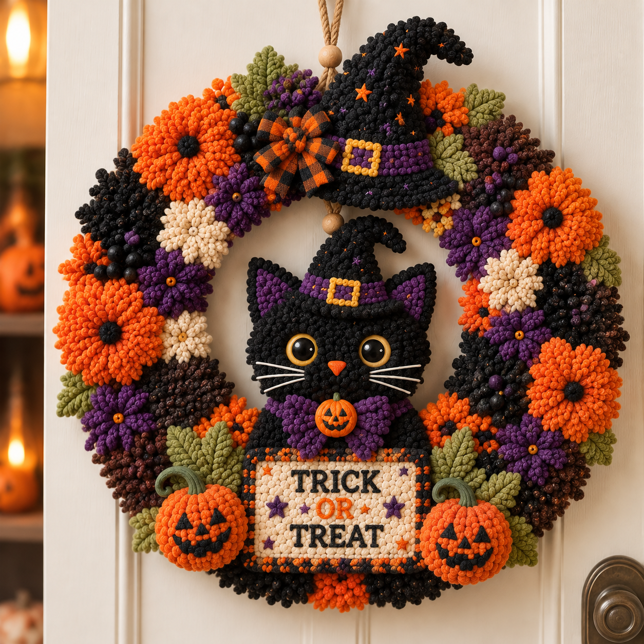 🏆Limited Time Sale 50% OFF🎁🎄 3D Fabric Poke Wreath DIY Kit
