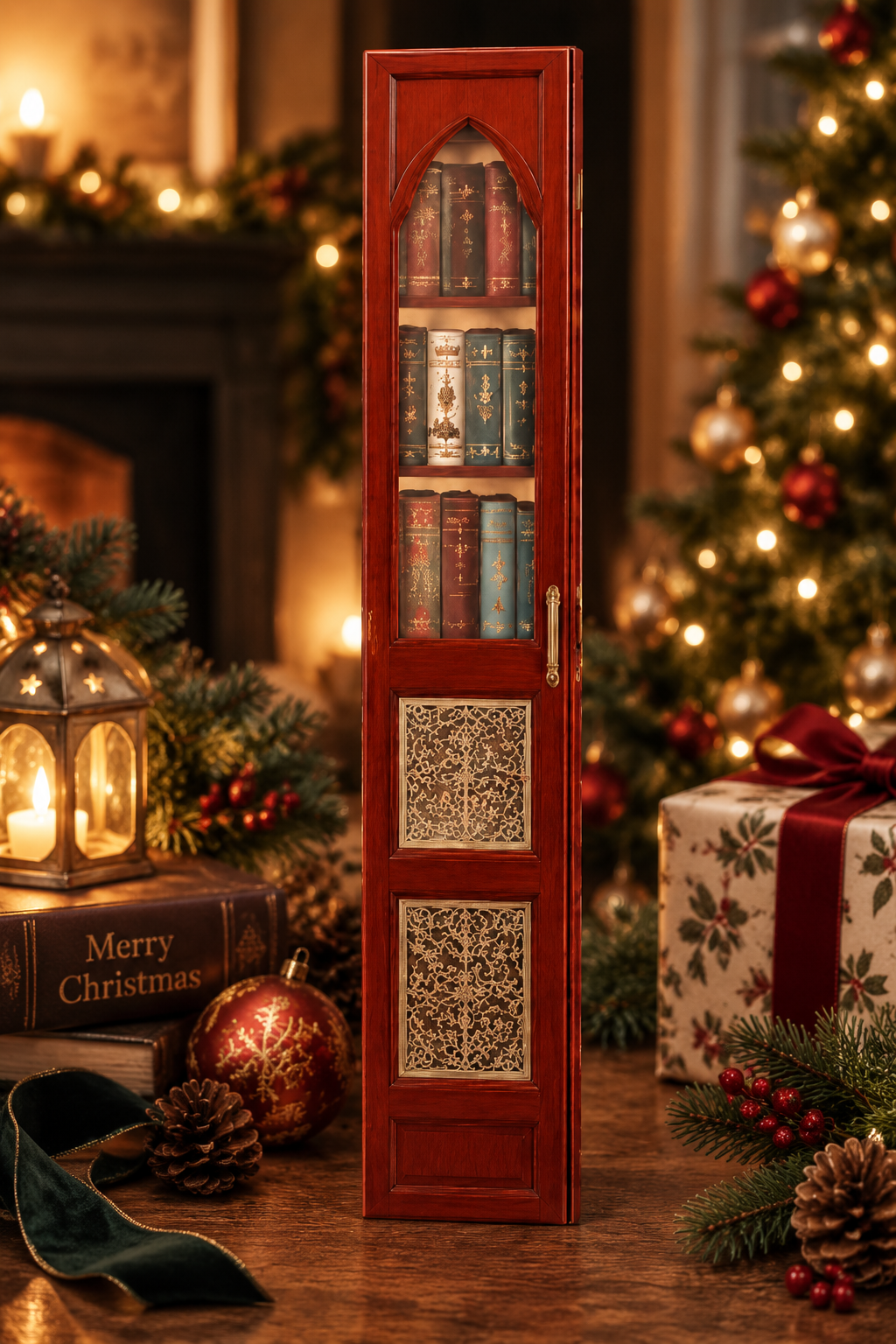 📚 25-Day Christmas Book Advent Calendar with Miniature Book Ornaments