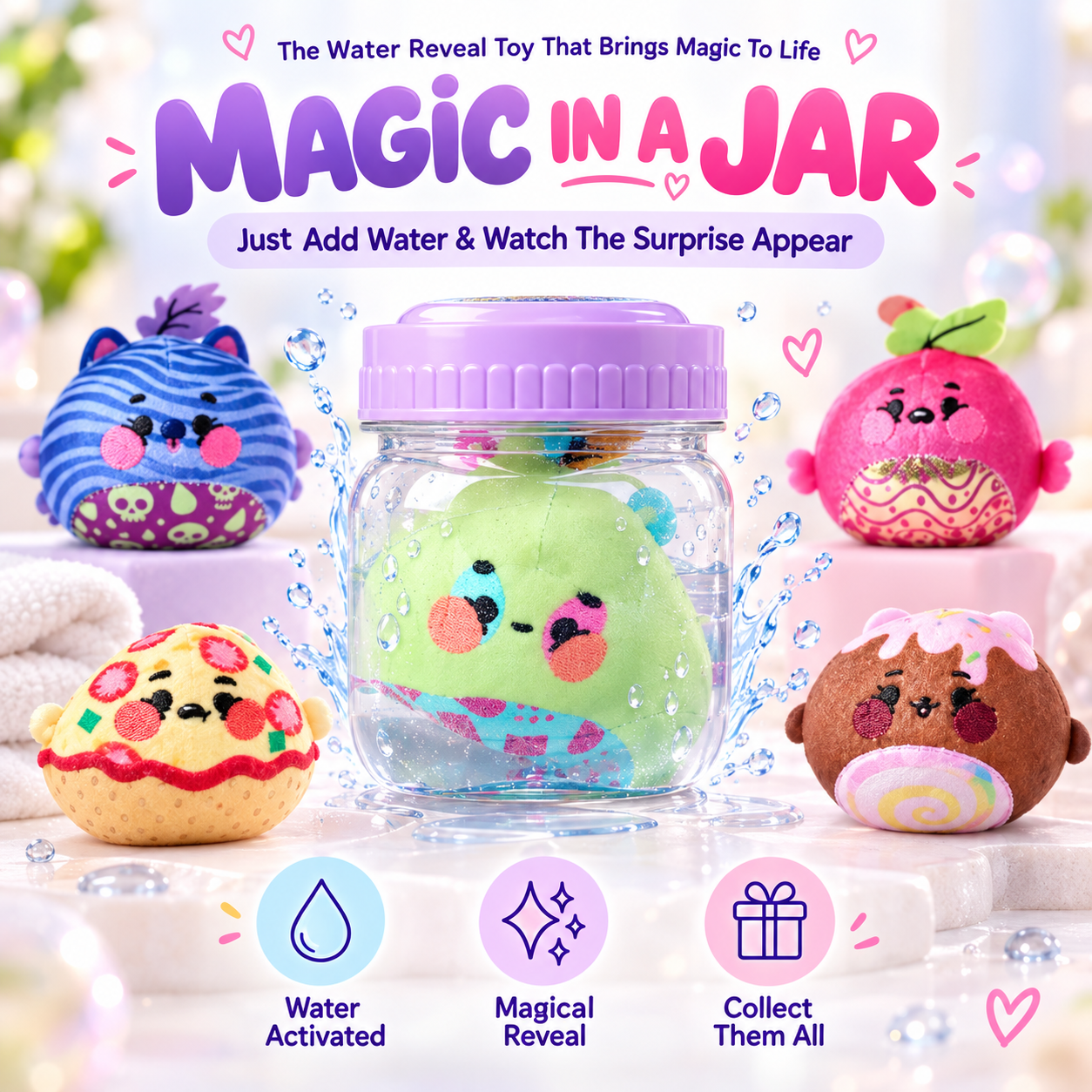 🔥Surprise Reveal Squishy Characters | The Water Reveal Toy That Brings Magic To Life