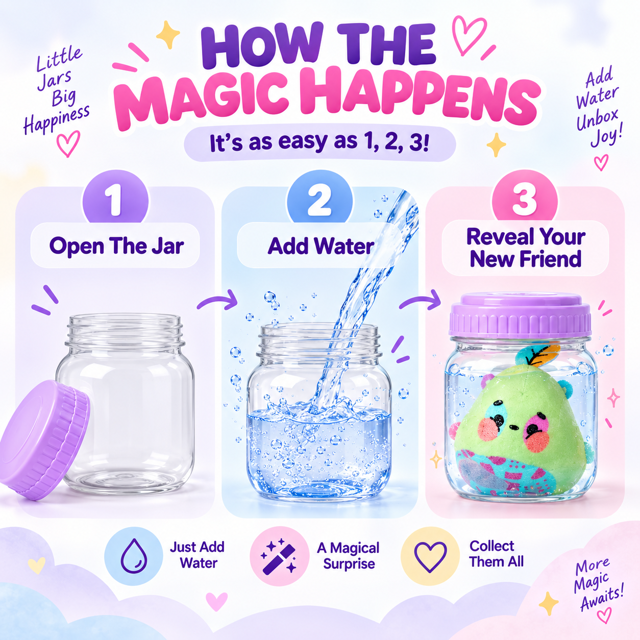 🔥Surprise Reveal Squishy Characters | The Water Reveal Toy That Brings Magic To Life