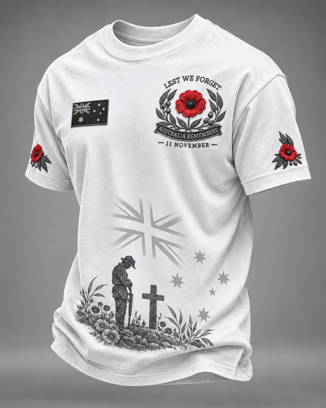 Men's Remembrance Day In Australia Short Sleeve T-Shirt