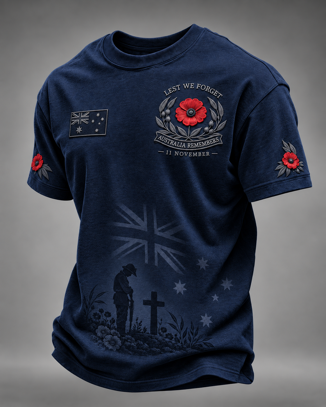 Men's Remembrance Day In Australia Short Sleeve T-Shirt