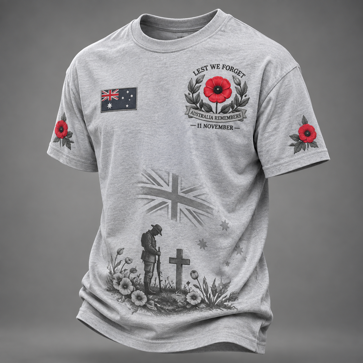 Men's Remembrance Day In Australia Short Sleeve T-Shirt