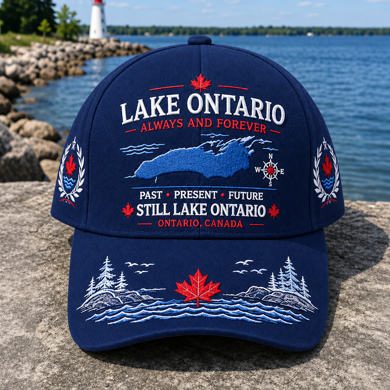 🔥 LAST DAY 50% OFF – 🍁 Lake Ontario Always And Forever Baseball Cap