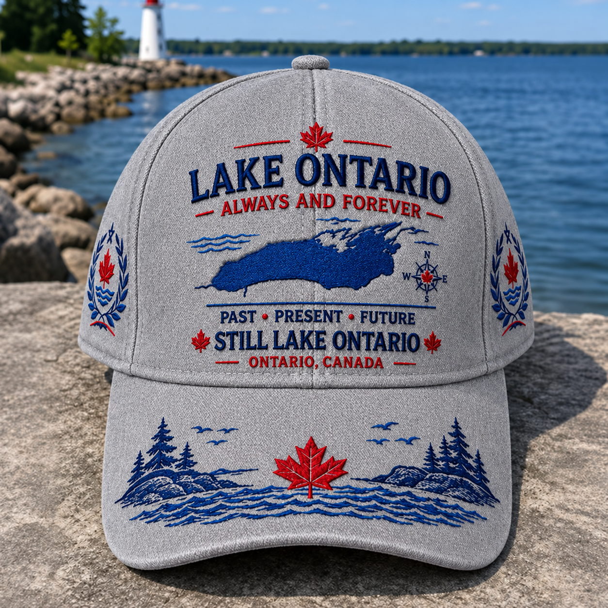 🔥 LAST DAY 50% OFF – 🍁 Lake Ontario Always And Forever Baseball Cap