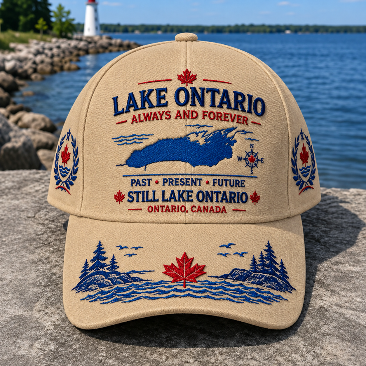 🔥 LAST DAY 50% OFF – 🍁 Lake Ontario Always And Forever Baseball Cap