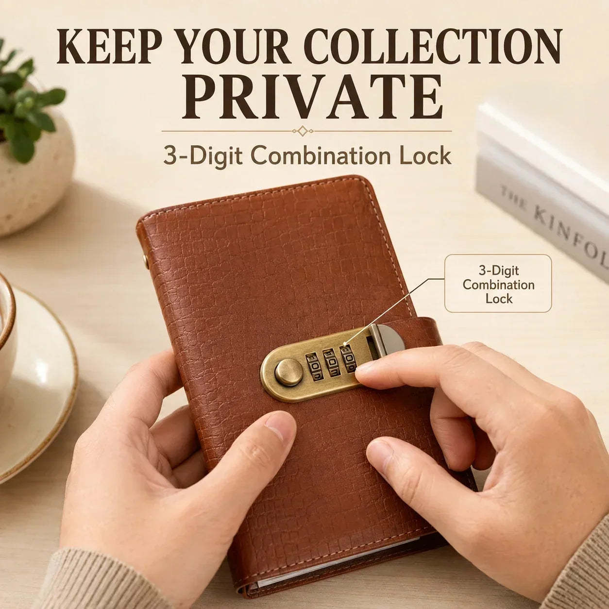 Locking Banknote Collection Booklet | Holds 100 Bills