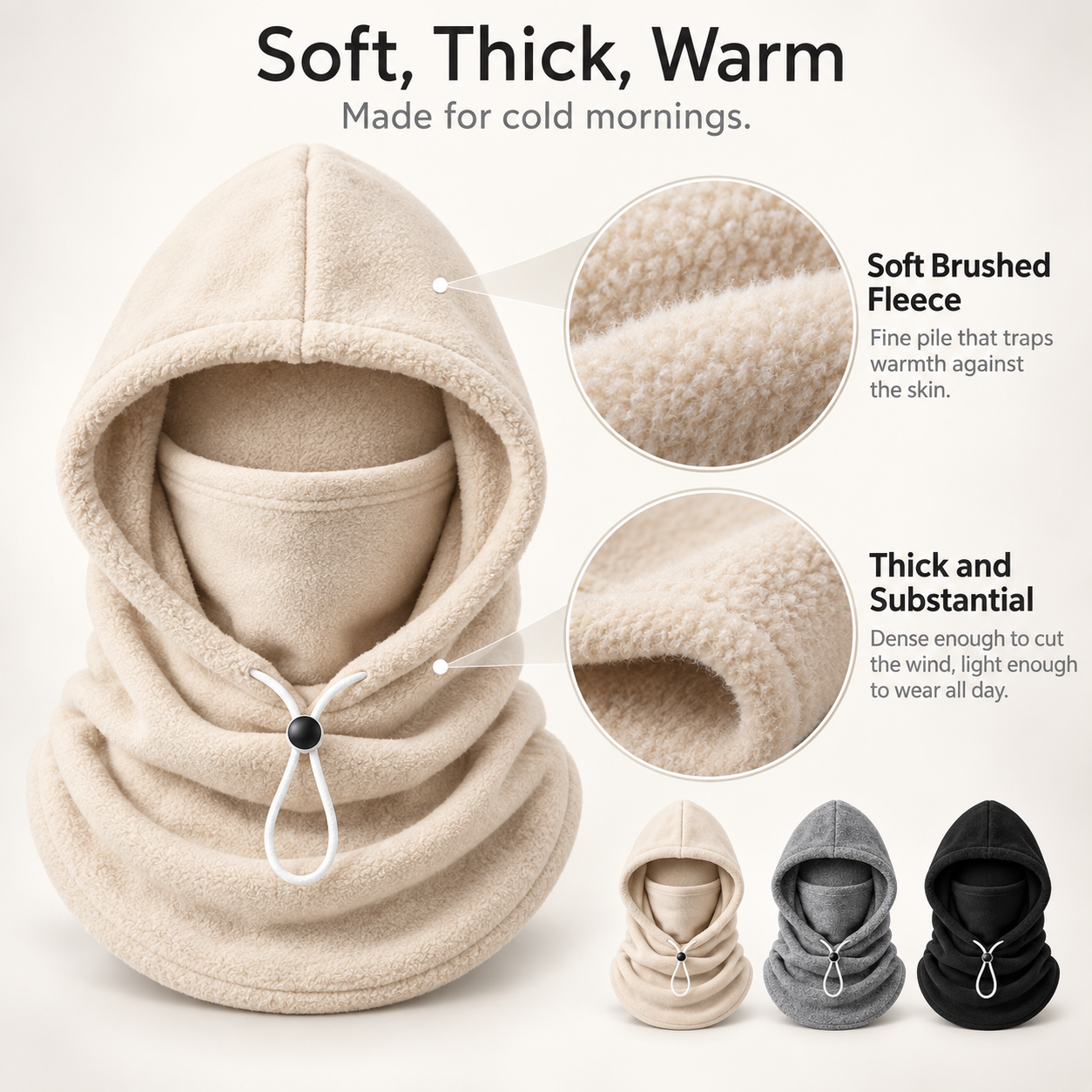 3-in-1 Winter Hood