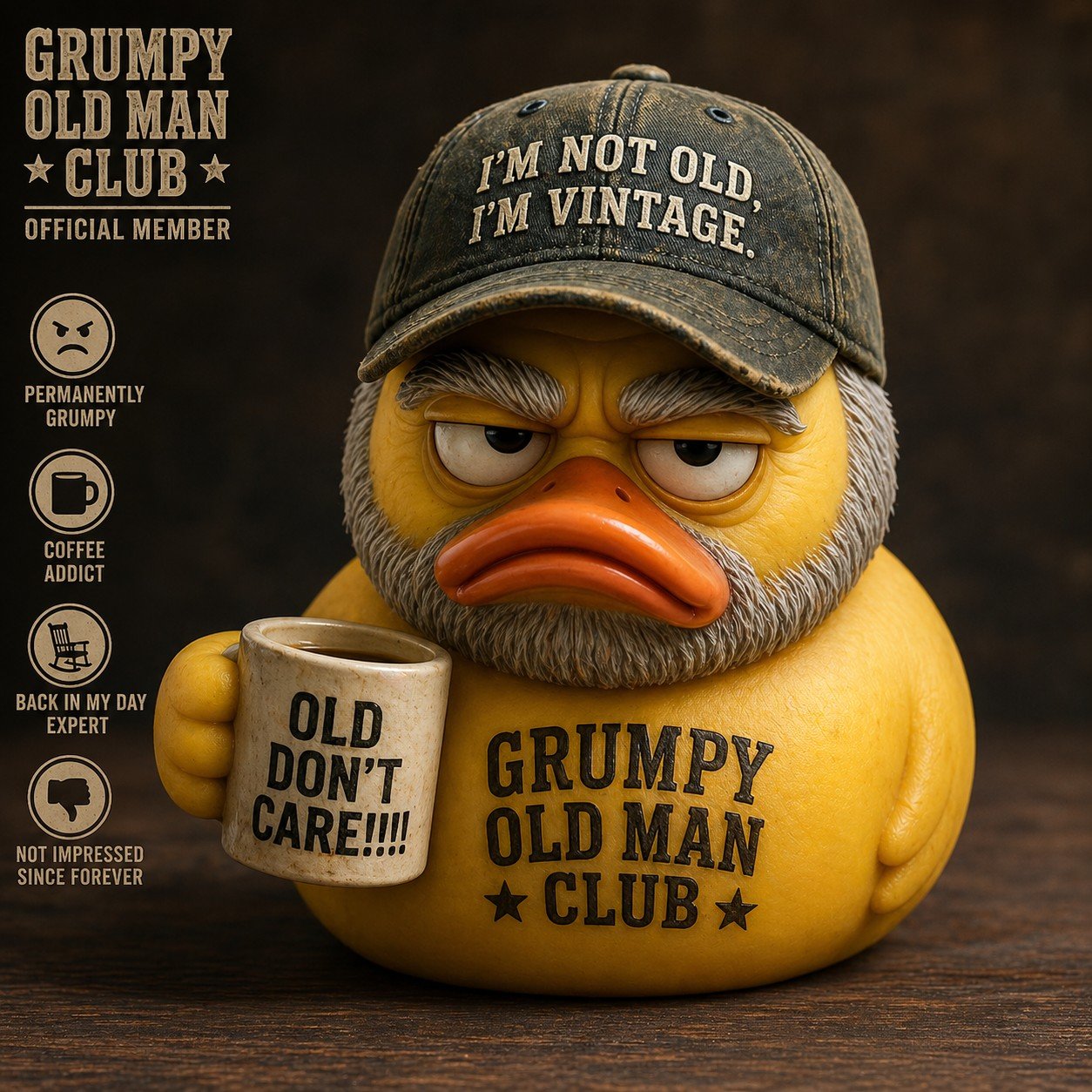 🦆Grumpy Old Man Club Duck