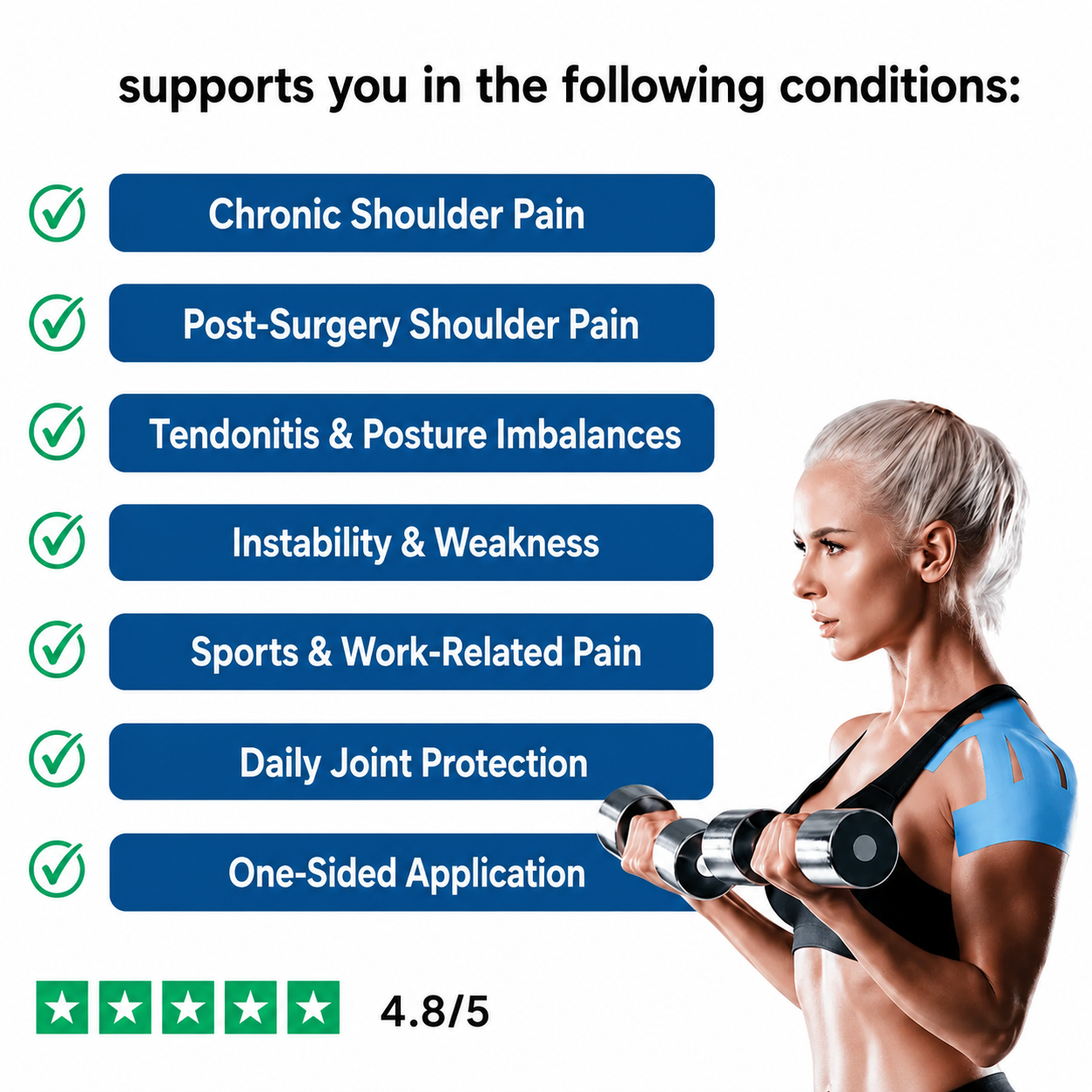 🔥Kinesiology Reduce Shoulder Pain & Knee Tape