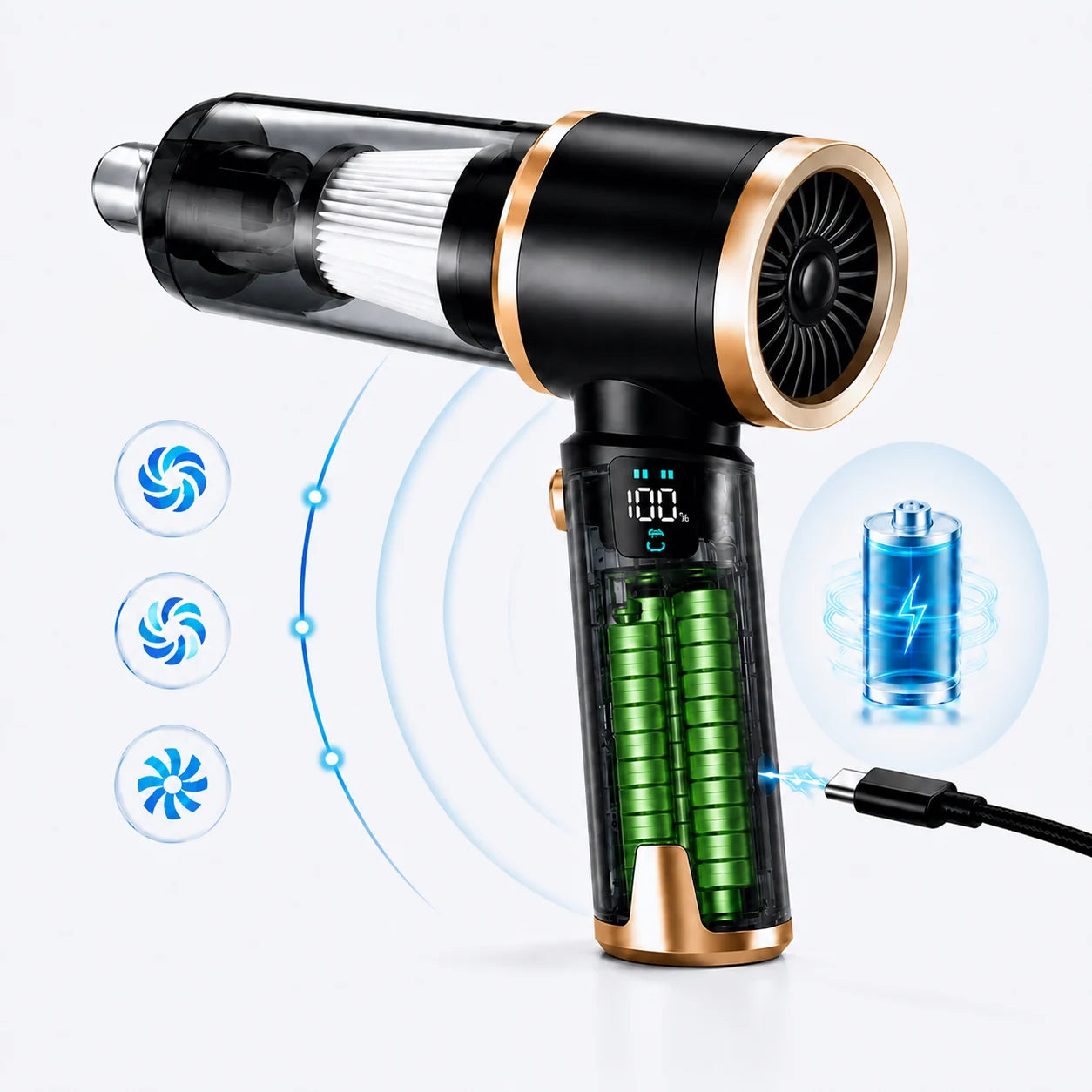 Battery and LED display