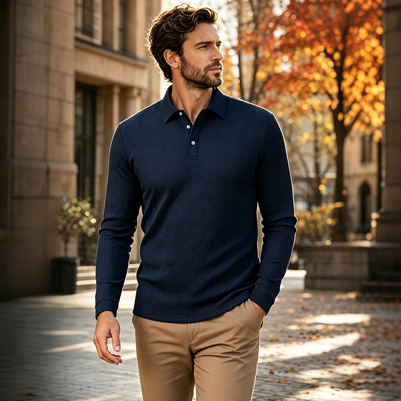 ⏳ Limited Time 50% Off! 💥Men's Textured Long Sleeve Lightweight Sweatshirt✨