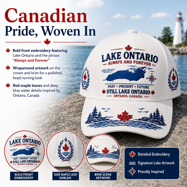 🔥 LAST DAY 50% OFF – 🍁 Lake Ontario Always And Forever Baseball Cap