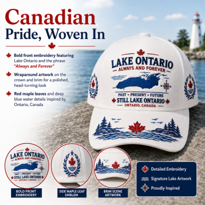 🔥 LAST DAY 50% OFF – 🍁 Lake Ontario Always And Forever Baseball Cap