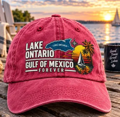 🔥 Lake Ontario & Gulf Forever Vintage Baseball Cap 🌊 