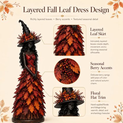 💥LAST DAY 50% OFF - 🧙 Enchanted Autumn Witch Figurine