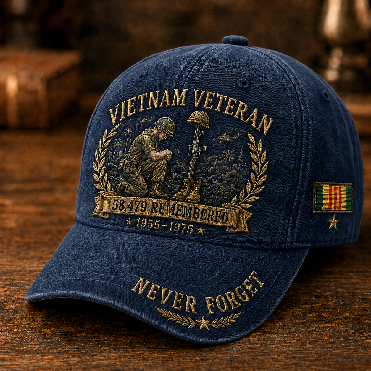 Vietnam Veteran 58,479 Remembered Cap 🎁