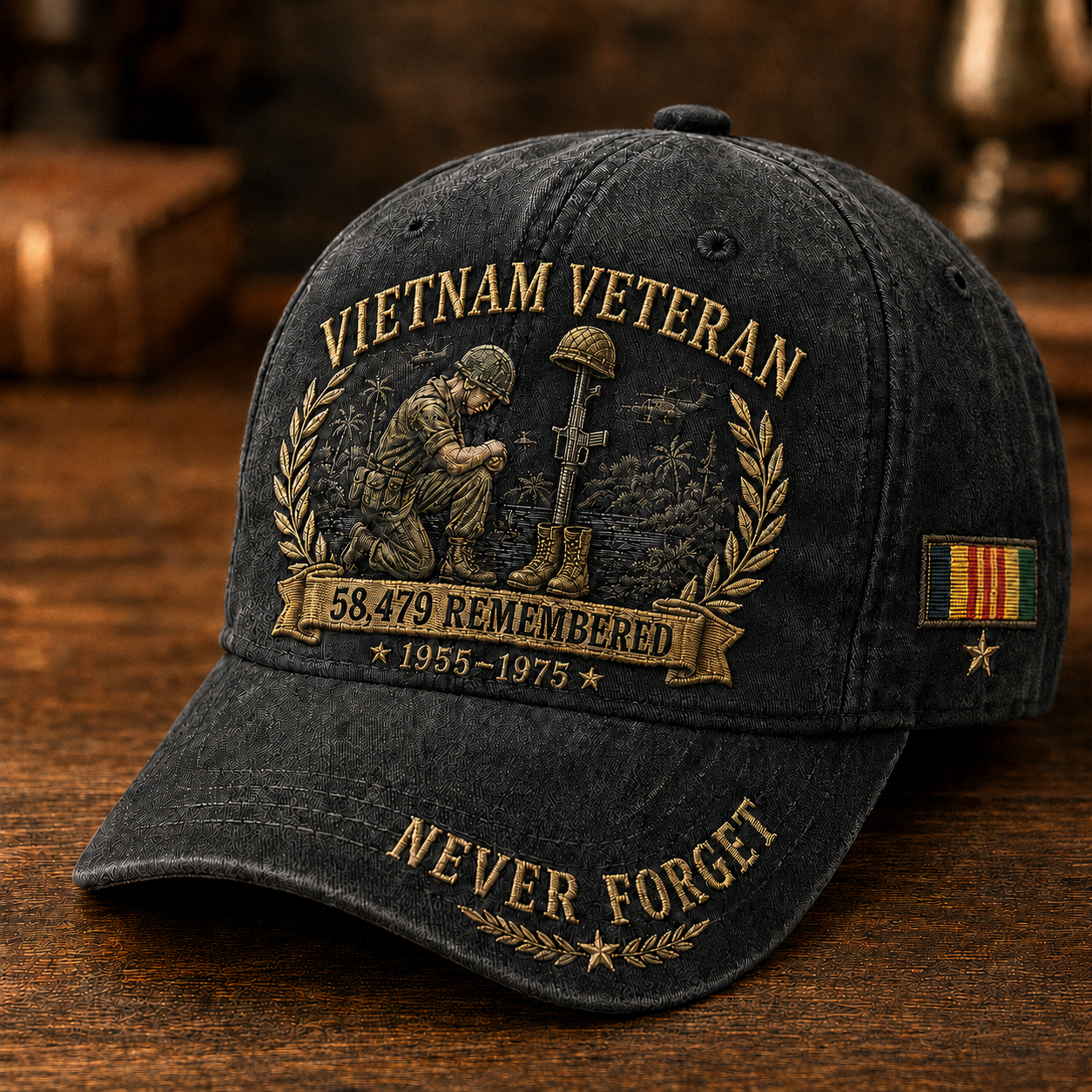 Vietnam Veteran 58,479 Remembered Cap 🎁