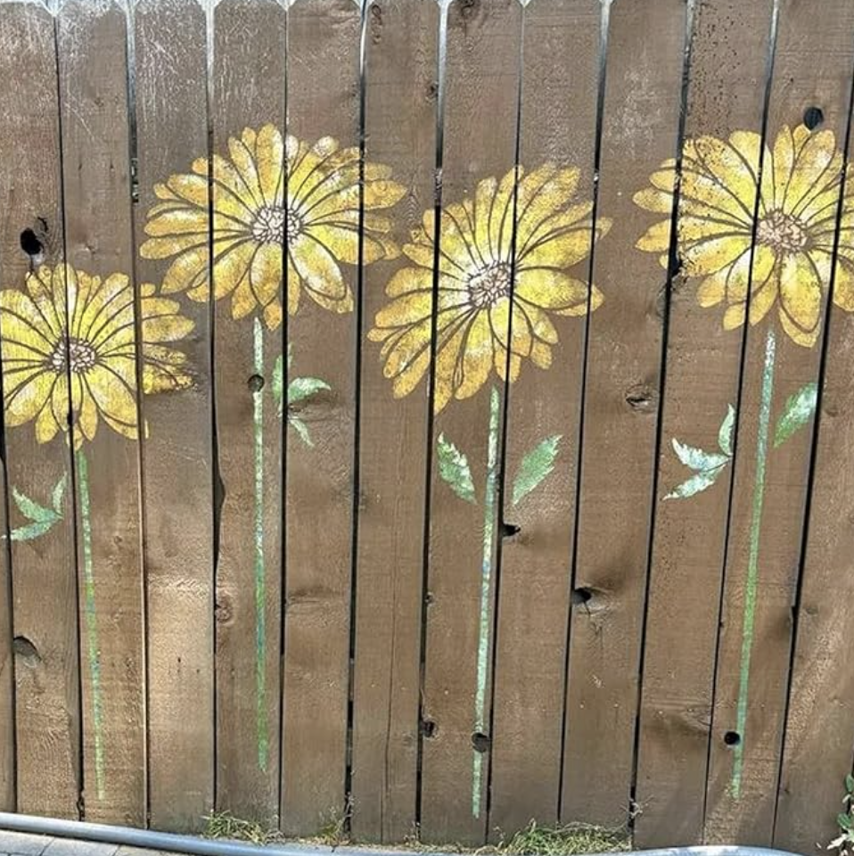 🔥 Last Day Sale Price | 💐 Eptchn Garden Fence Large Flower Stencils🌻DIY Decoration BloomTrace