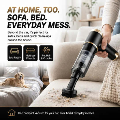 Powerful Cordless Handheld Car Vacuum