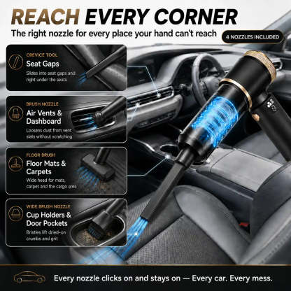 Powerful Cordless Handheld Car Vacuum
