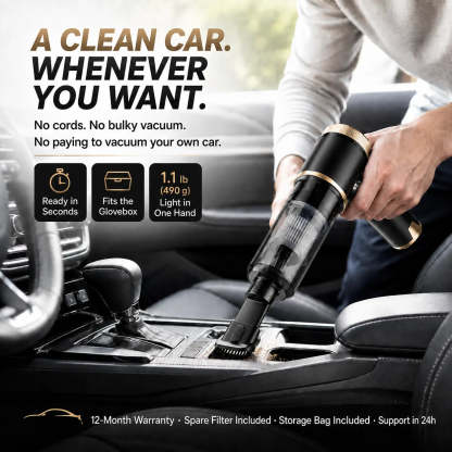 Powerful Cordless Handheld Car Vacuum