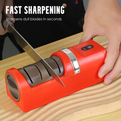 ⚡ Automatic Knife Sharpener for Kitchen – Fast, Safe, No Damage | Works with Chef, Utility & Fruit Knives 🔪✨