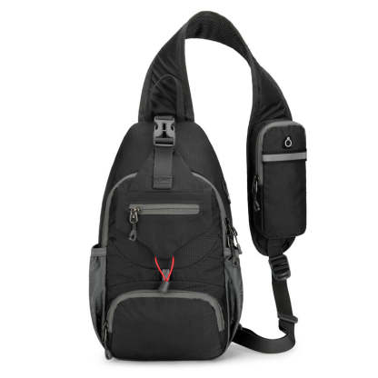 🎒 50% OFF NOW! 💧Unisex Outdoor Sling Crossbody Bag – Multi-Pocket, Water-Resistant, Breathable Back 🌦️