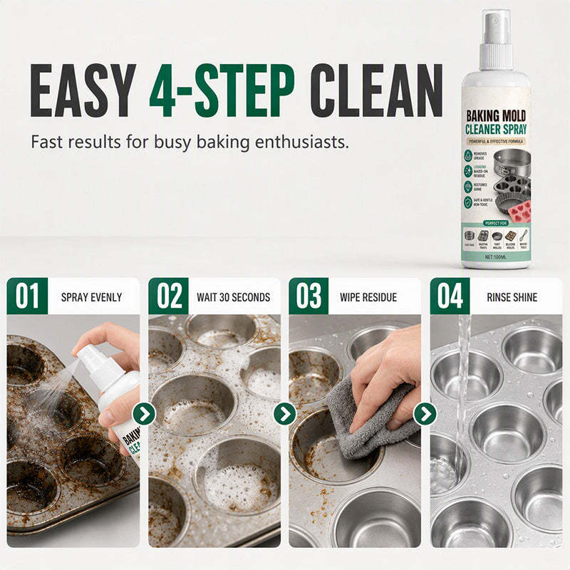 🧴 50% OFF! ✨ Gentle Formula Baking Mold Cleaner Spray – Easy Grease Removal, Less Scrubbing