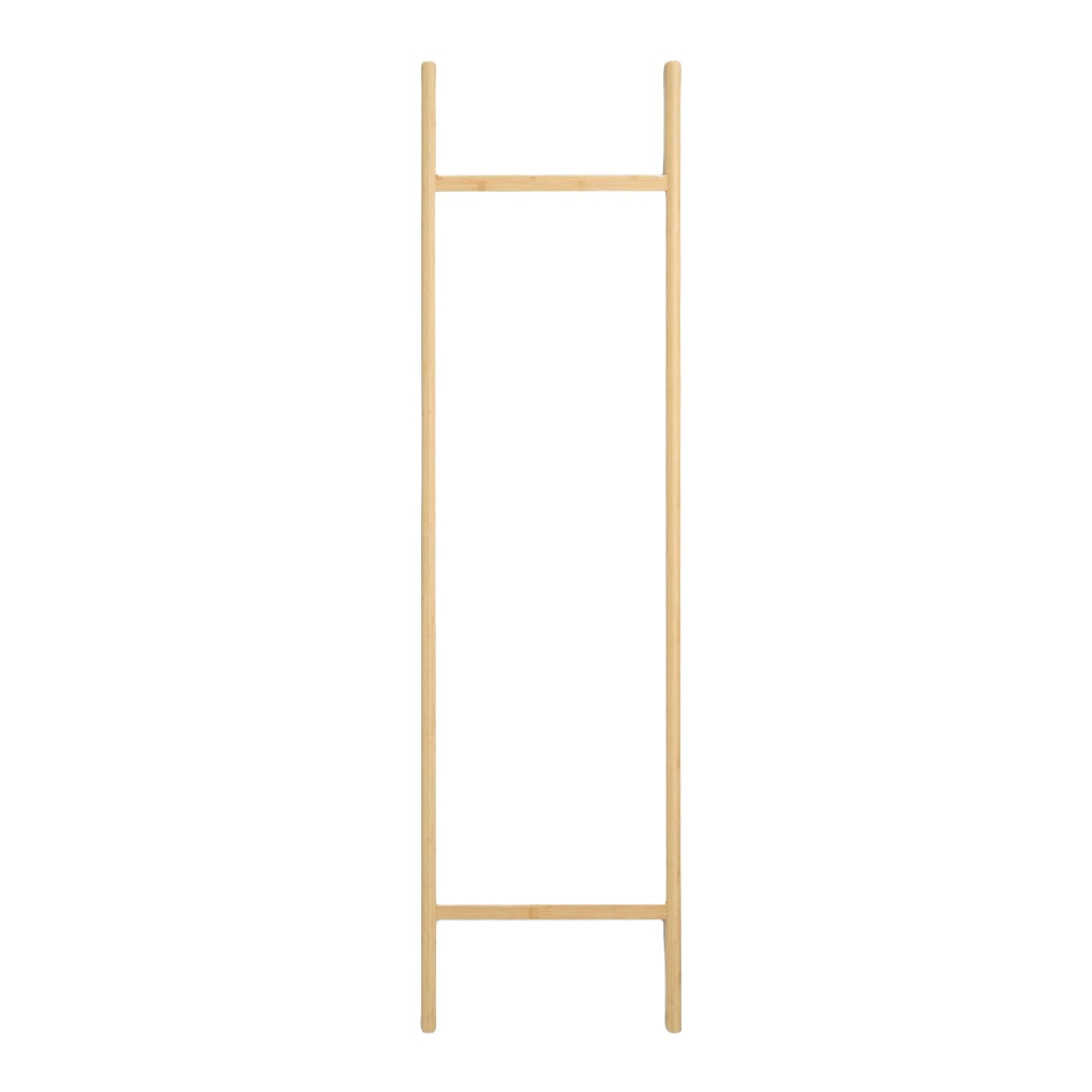 Espejo de pie rectangular con estructura de bambú-gokan.xyz