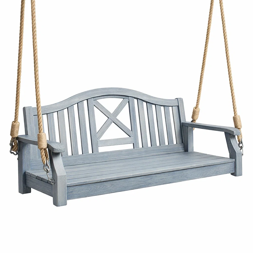 Altalena in Legno di Pino Grigio chiaro-FURNIGLO