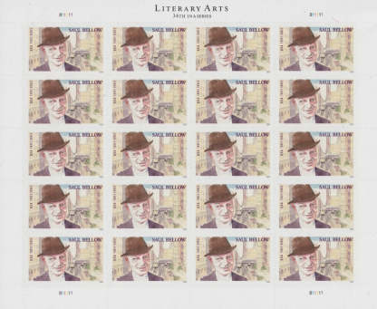 Literary Arts Saul Bellow Three Ounce Forever First Class Postage Stamps Fit CD image 0