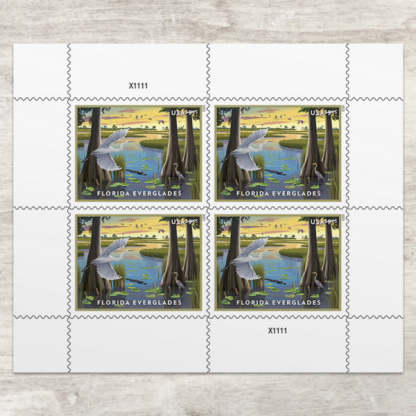 USPS 2023 Current Face Value Florida Everglades Priority Mail Postage Stamps image 0