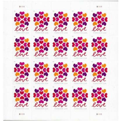 2019 Love Hearts Blossom Forever First Class Postage Stamps image 0