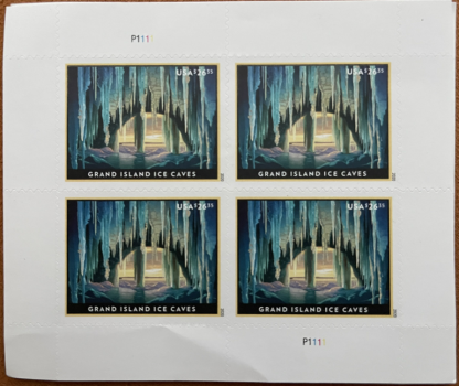 USPS Grand Island Ice Cave Express Priority Stamps image 1