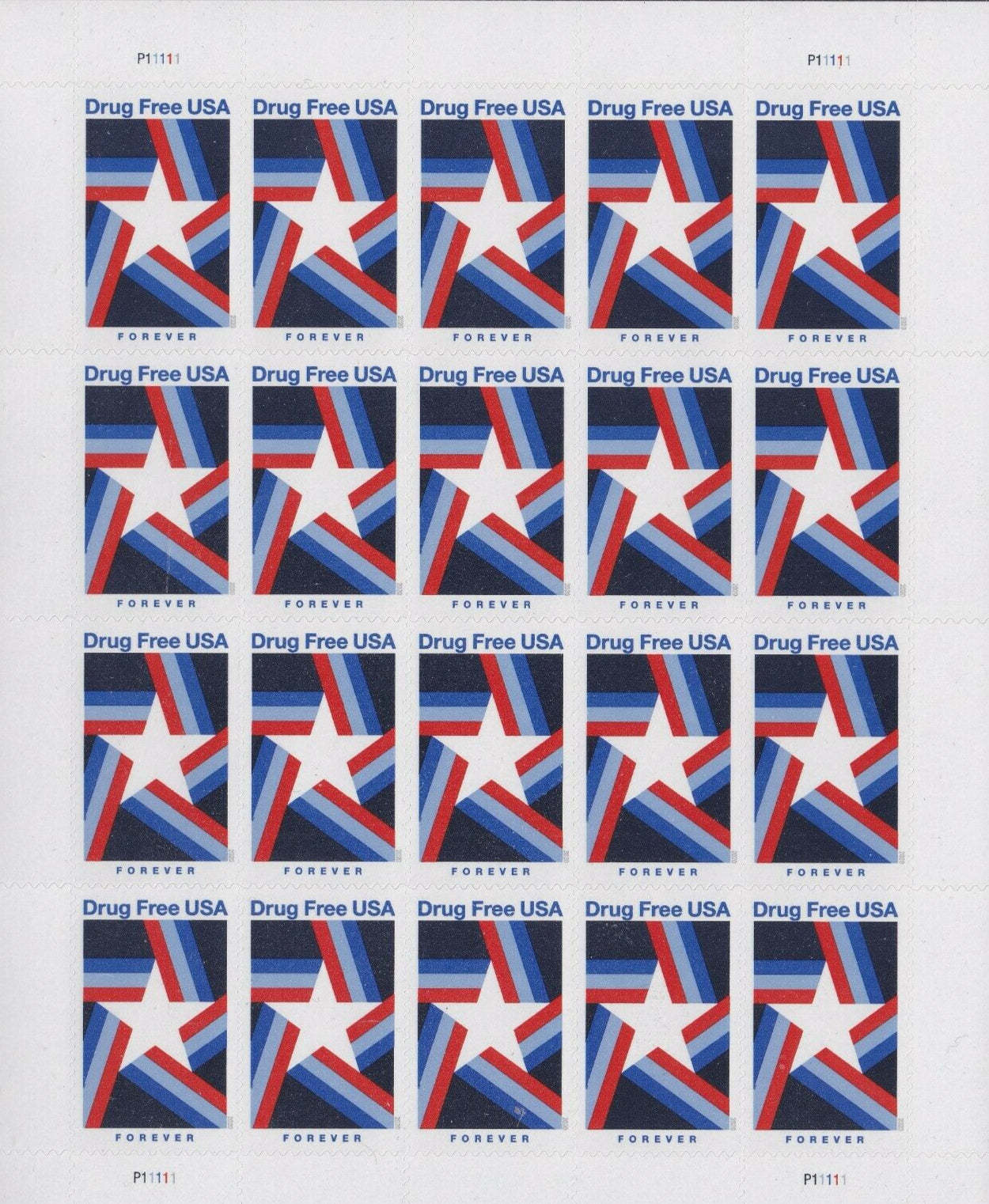 Drug Free Forever First Class Postage Stamps image 0