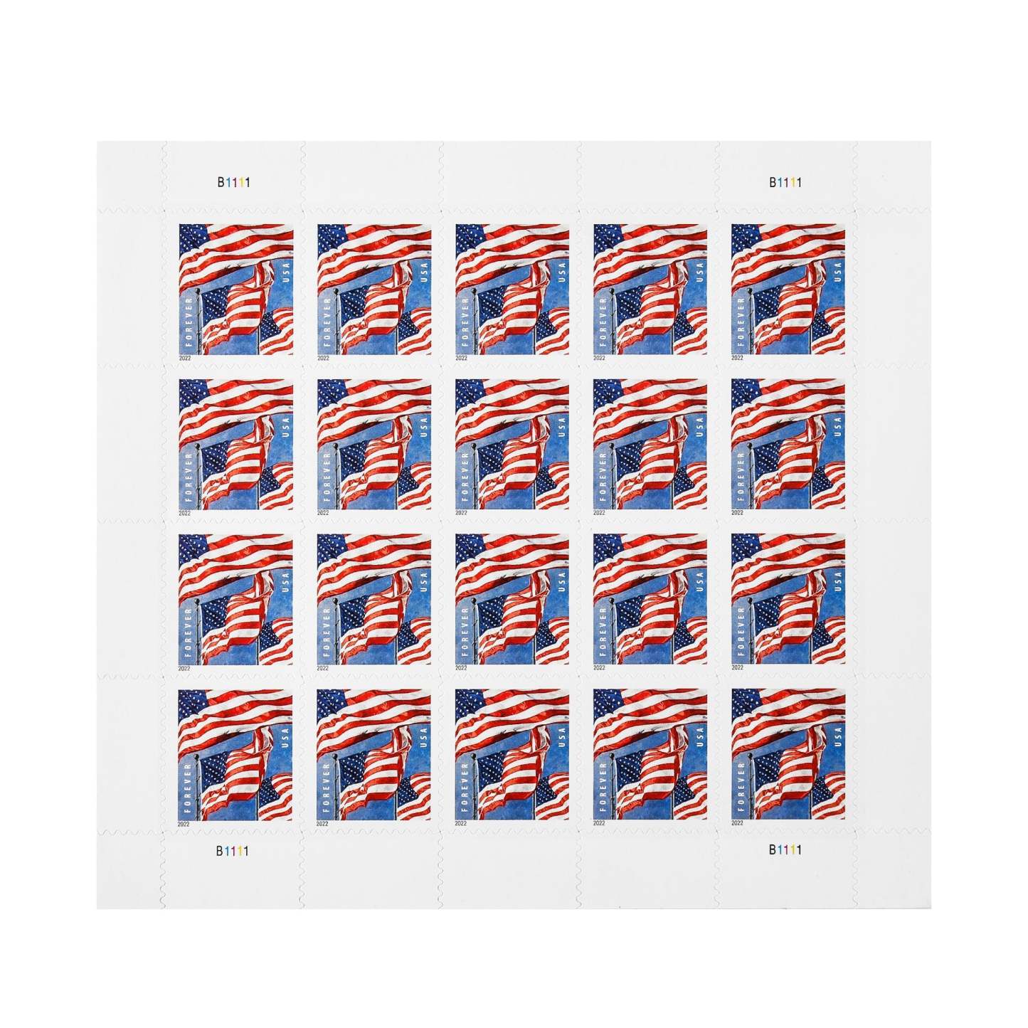 2022 US Flags Forever First Class Postage Stamps image 2