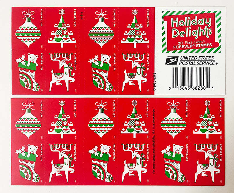 Holiday Delights Forever First Class Postage Stamps image 0