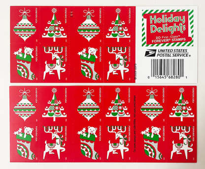 Holiday Delights Forever First Class Postage Stamps image 0