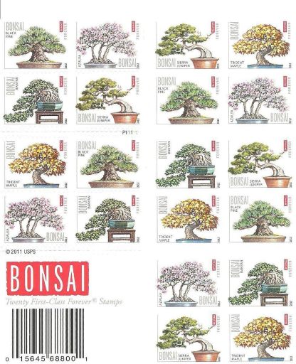 USPS Bonsai Tree Forever First Class Postage Stamps image 0