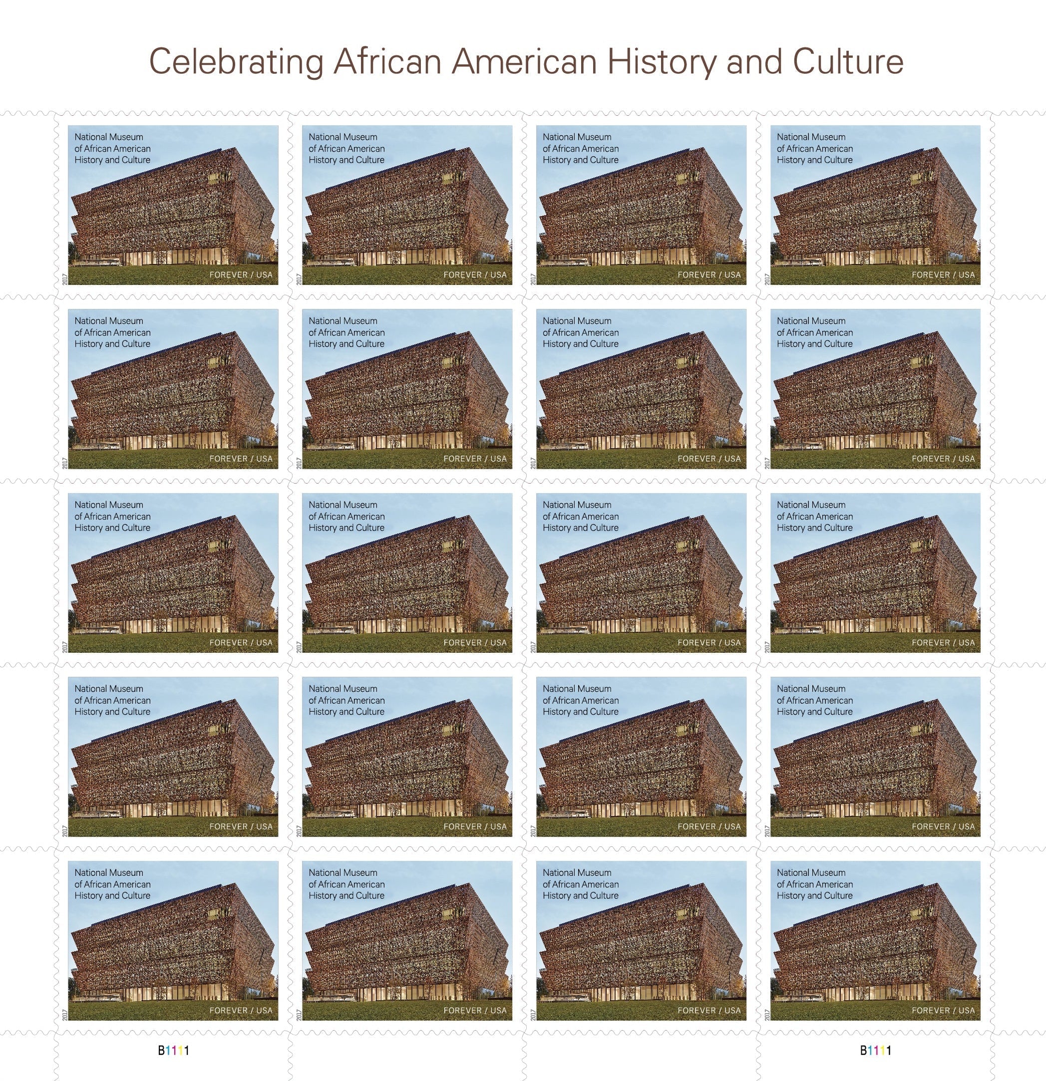 Celebrating African American History and Culture Forever Postage Stamps
