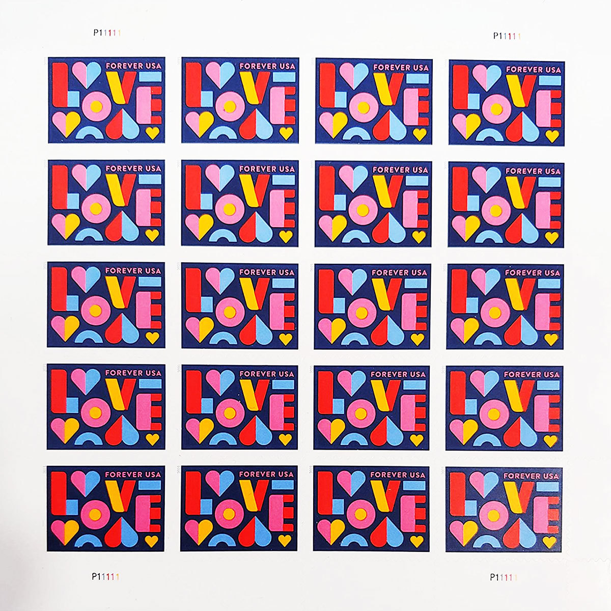 2021 Love Forever First Class Postage Stamps image 0