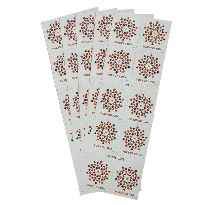Patriotic Spiral Forever First Class Postage Stamps image 0