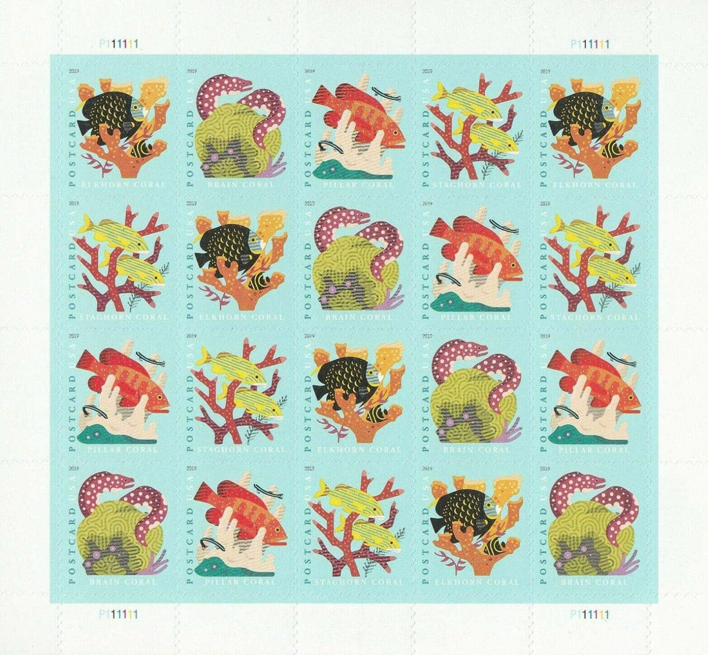 Coral Reefs Forever Postcard Stamps image 0