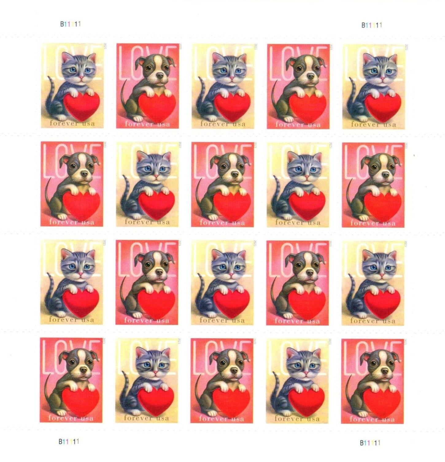 2023 Love Forever First Class Postage Stamps image 0