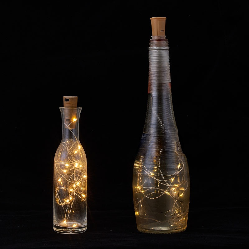 Lichterkette für Flaschenverschluss