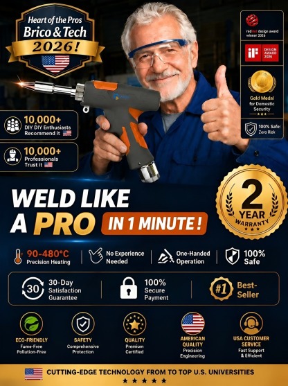 Pro Portable Laser Welder (90-480°C) | Zero Sparks | No Experience, Pro Results in 0.1s