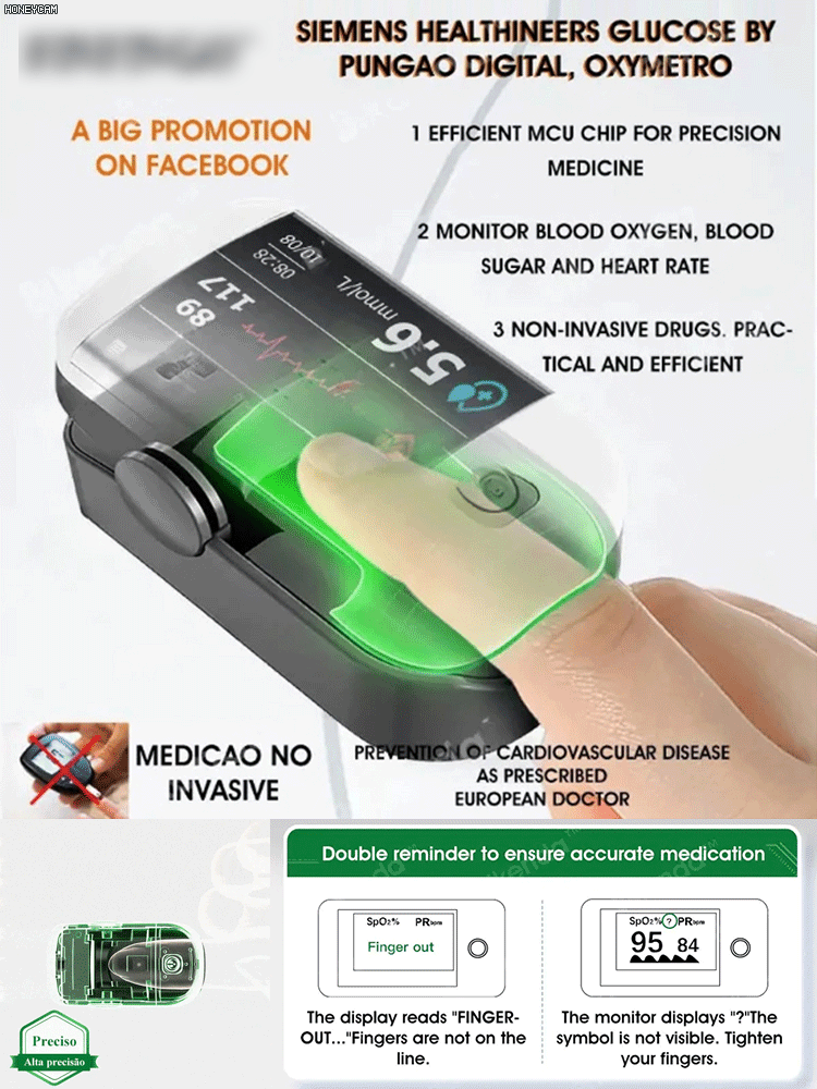 US FDA certified fingertip oximeter