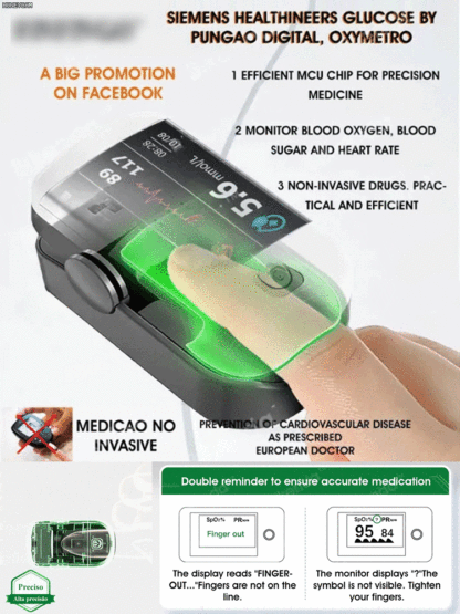 US FDA certified fingertip oximeter
