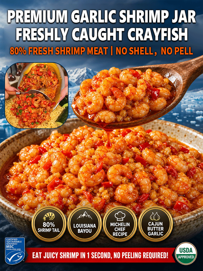 Premium Garlic Shrimp Jar
